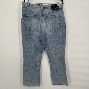 Veronica Beard Jeans Carly Kick Flare Denim Jeans‎ 31 Raw Hem In Pebble Stone